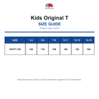 61019 FOTL Kids Original T size guide (61019)