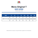 61082 FOTL Mens Original T size guide (61082)