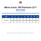 61360 FOTL Mens Iconic 195 Premium LS T size guide (61360)