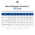 61422 FOTL Mens Ringspun Premium T size guide (61422)