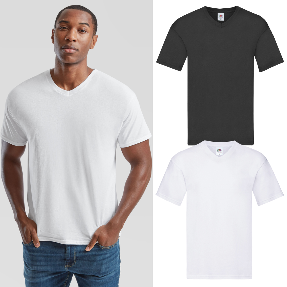 61426 Fruit of the Loom Mens Original V Neck T