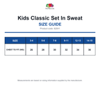 62041 FOTL Kids Classic Set In Sweat size guide (62041)