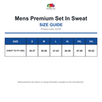 62154 FOTL Mens Premium Set In Sweat size guide (62154)