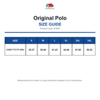 63050 FOTL Original Polo size guide (63050)