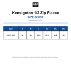 72251 Helly Hansen Kensignton 1/2 Zip Fleece size guide (72251)