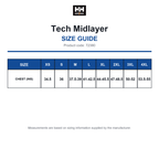 72380 Helly Hansen Tech Midlayer size guide (72380)