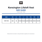 73232 Helly Hansen Kensington Lifaloft Vest size guide (73232)