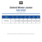 73290 Helly Hansen Oxford Winter Jacket size guide (73290)