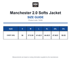74085 Helly Hansen Manchester 2.0 Softs Jacket size guide (74085)
