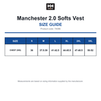 74086 Helly Hansen Manchester 2.0 Softs Vest size guide (74086)