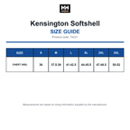 74231 Helly Hansen Kensington Softshell size guide (74231)