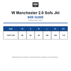 74241 Helly Hansen W Manchester 2.0 Sofs Jkt size guide (74241)