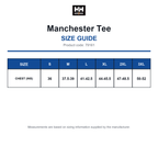 79161 Helly Hansen Manchester Tee size guide (79161)
