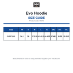 79346 Helly Hansen Evo Hoodie size guide (79346)