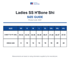 963F Russell Collection Ladies SS H'Bone Shi size guide (963F)