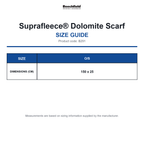 B291 Beechfield Suprafleece® Dolomite Scarf size guide (B291)