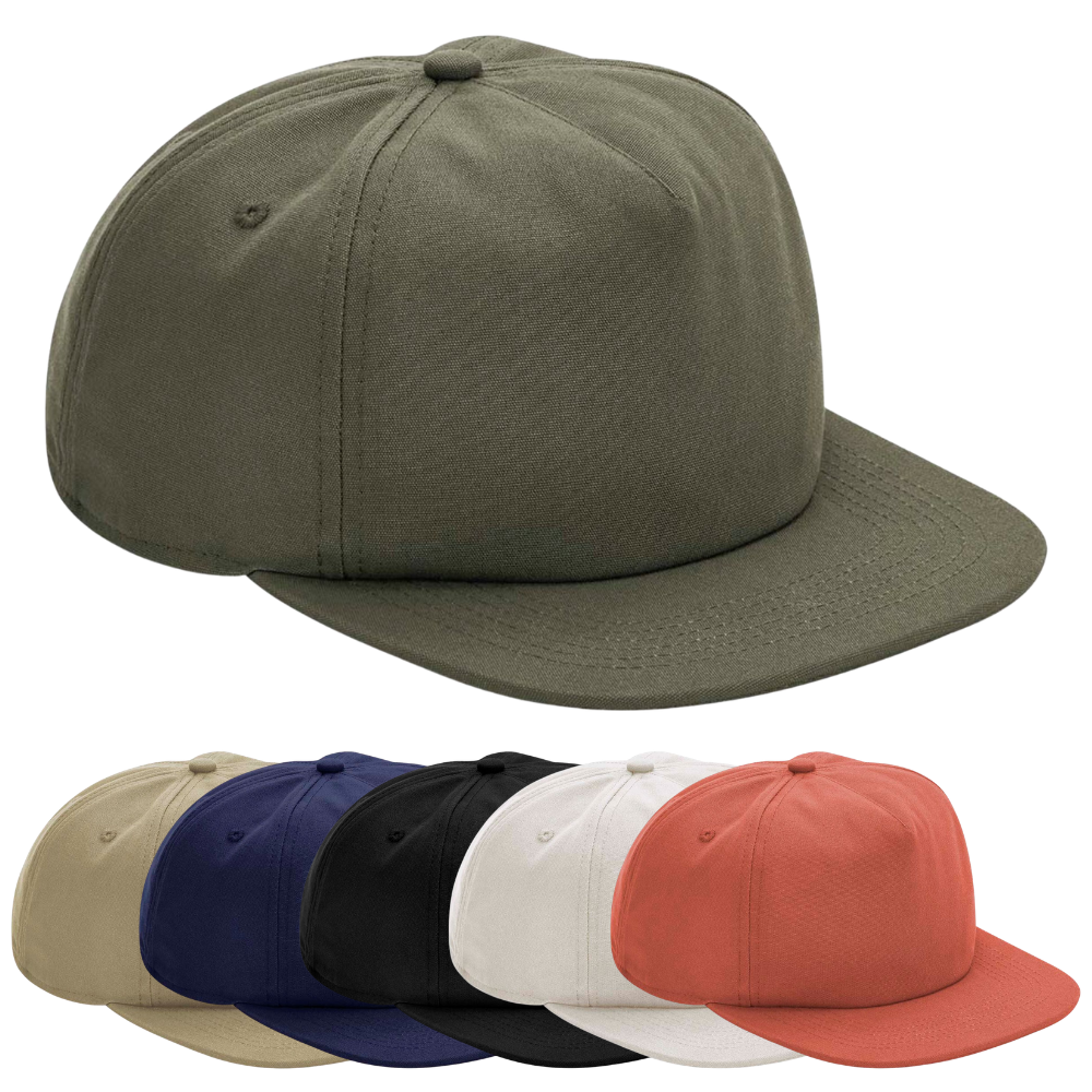 B64N Beechfield Organic Cotton 5 Panel Cap