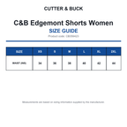 CB356423 C&B Edgemont Shorts Women size guide (CB356423)