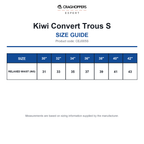 CEJ005S Craghoppers Expert Kiwi Convert Trous S size guide (CEJ005S)