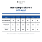 CEL003 Craghoppers Expert Basecamp Softshell size guide (CEL003)