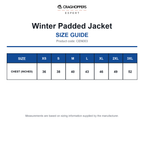 CEN003 Craghoppers Expert Winter Padded Jacket size guide (CEN003)