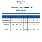 CEP001 Craghoppers Expert Thermic Insulated Jkt size guide (CEP001)