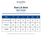 CES001 Craghoppers Expert Kiwi LS Shirt size guide (CES001)