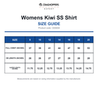 CES004 Craghoppers Expert Womens Kiwi SS Shirt size guide (CES004)