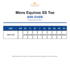 CPM-1 Stormtech Mens Equinox SS Tee size guide (CPM-1)