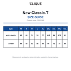 CQ029360 Clique New Classic-T size guide (CQ029360)