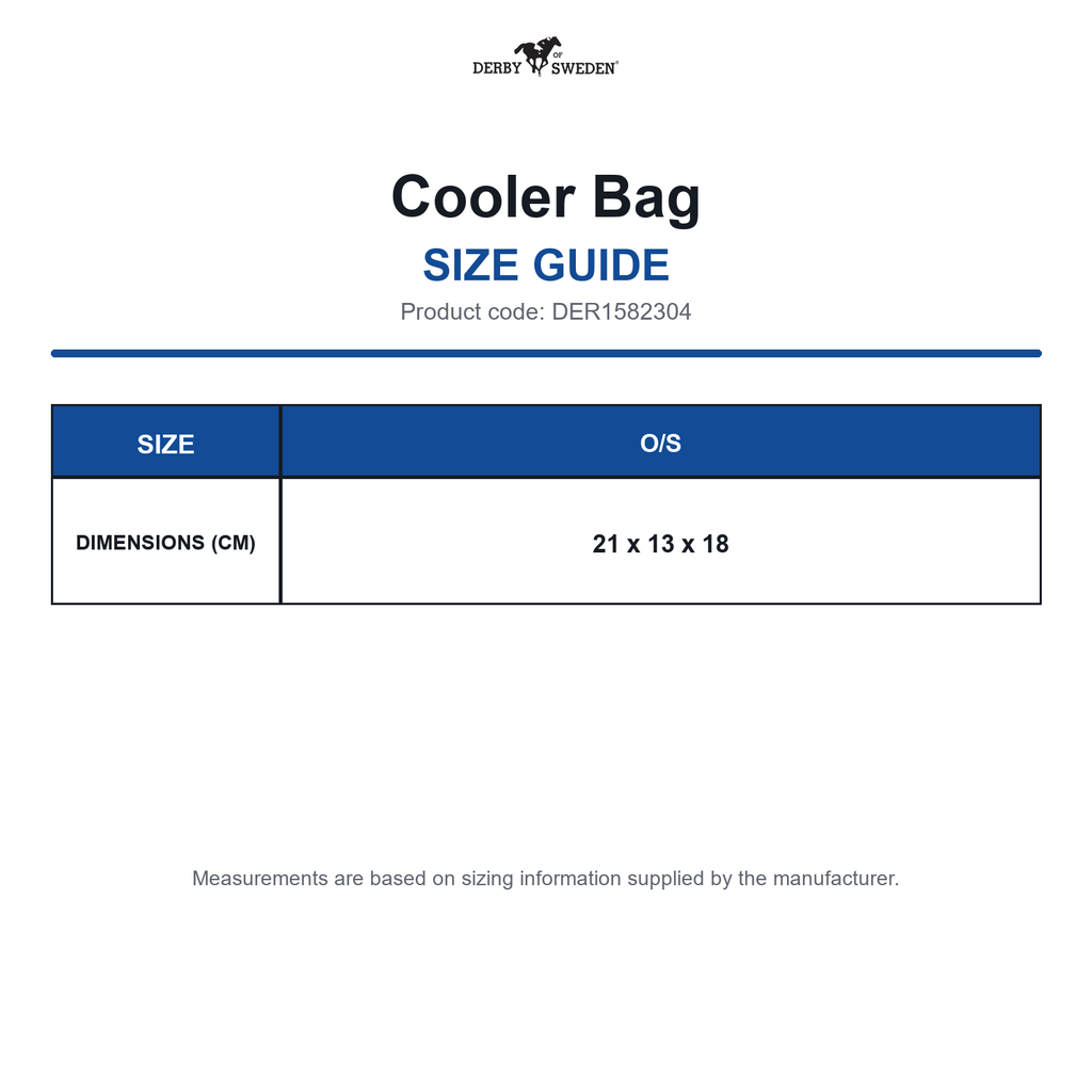 DER1582304 Derby Of Sweden Cooler Bag size guide (DER1582304)