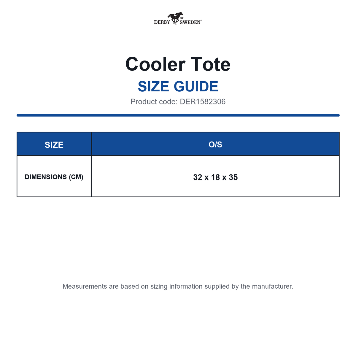 DER1582306 Derby Of Sweden Cooler Tote size guide (DER1582306)