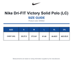 DH0822 Nike Dri-FIT Victory Solid Polo (LC) size guide (DH0822)