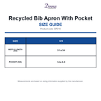 DP210 Dennys Recycled Bib Apron With Pocket size guide (DP210)