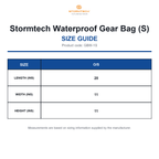GBW-1S Stormtech Waterproof Gear Bag (S) size guide (GBW-1S)