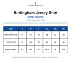 HAR2113038 James Harvest Burlingham Jersey Shirt size guide (HAR2113038)