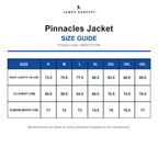 HAR2131046 James Harvest Pinnacles Jacket size guide (HAR2131046)