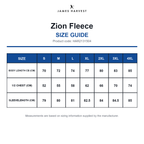 HAR2131504 James Harvest Zion Fleece size guide (HAR2131504)