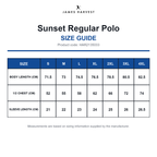 HAR2135033 James Harvest Sunset Regular Polo size guide (HAR2135033)