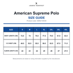 HAR2135039 James Harvest American Supreme Polo size guide (HAR2135039)