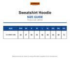 JM5400 Jobman Sweatshirt Hoodie size guide (JM5400)