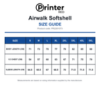 PR2261073 Printer Red Airwalk Softshell size guide (PR2261073)