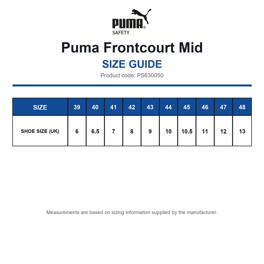 PS630050 Puma Frontcourt Mid size guide (PS630050)