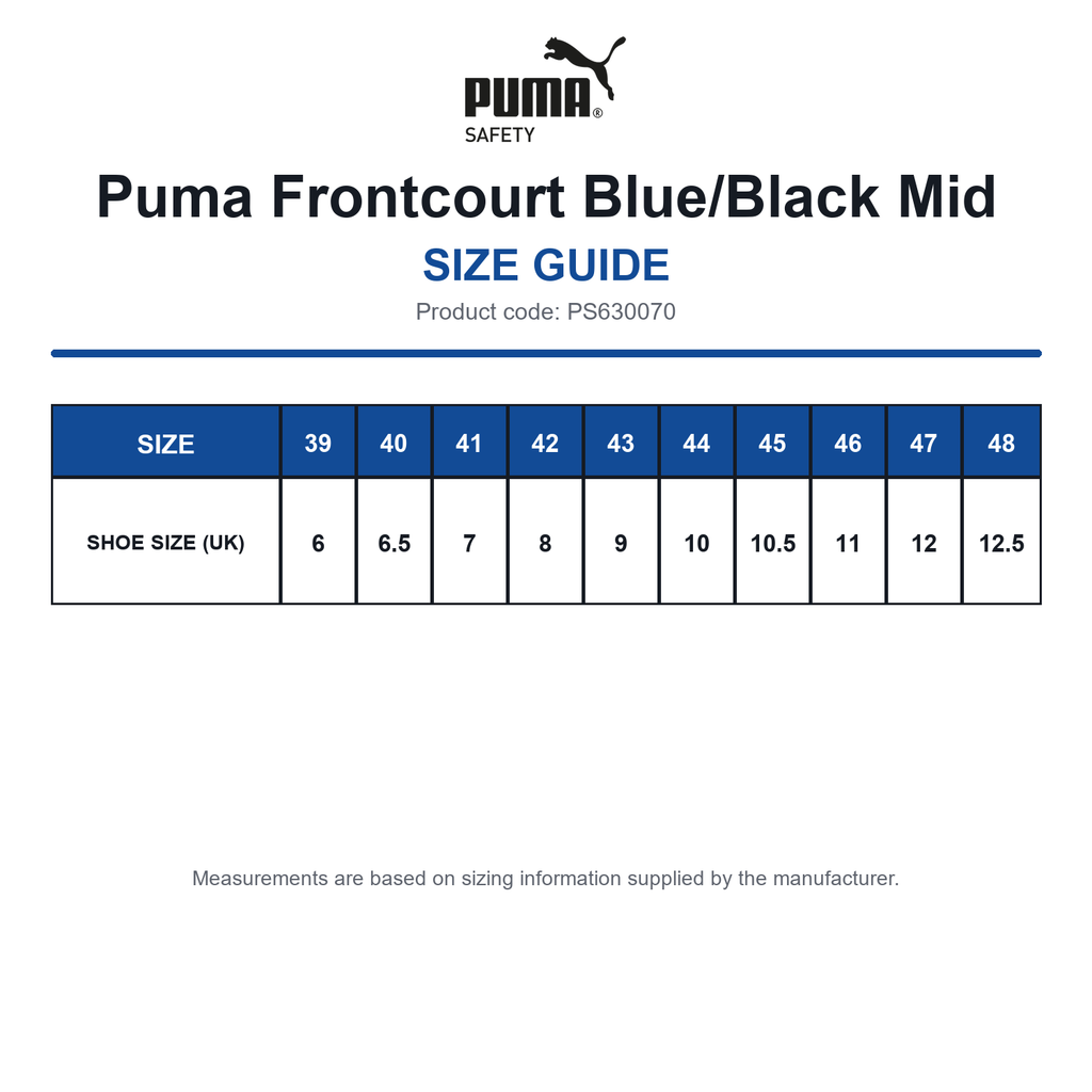 PS630070 Puma Frontcourt Blue/Black Mid size guide (PS630070)