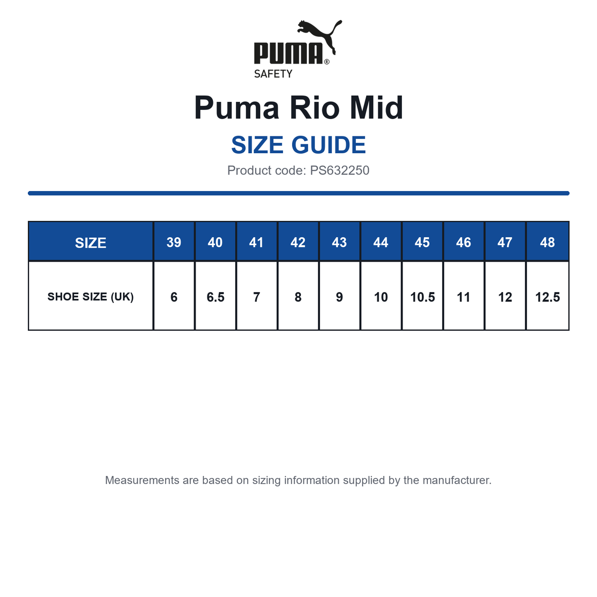PS632250 Puma Rio Mid size guide (PS632250)