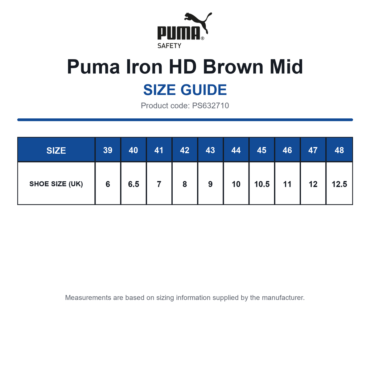 PS632710 Puma Iron HD Brown Mid size guide (PS632710)