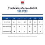 R203JY Result Core Youth Microfleece Jacket size guide (R203JY)