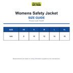 R325F Result Safeguard Womens Safety Jacket size guide (R325F)