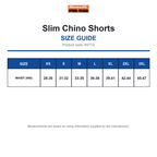 R471X Result Workguard Slim Chino Shorts size guide (R471X)