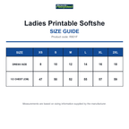R901F Result Recycled Ladies Printable Softshe size guide (R901F)